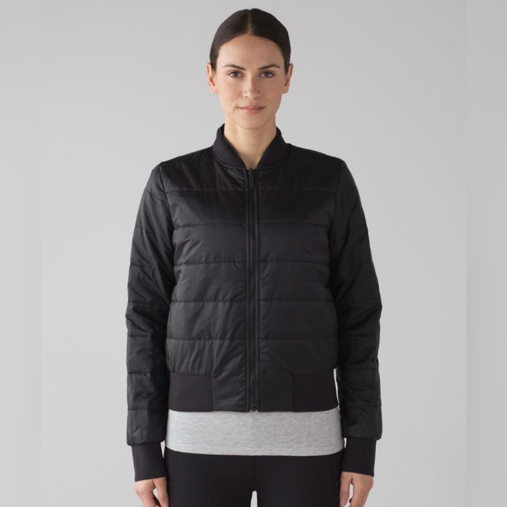 COPY - Lululemon Non-Stop Bomber Jacket *Reversible* SIZE 12 Black